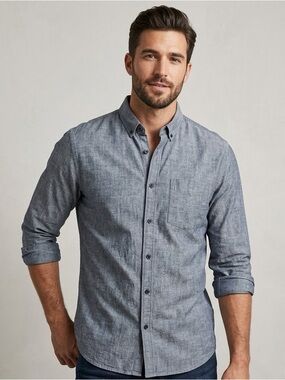 Pull & Bear black label collection button down- large